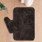Marino Fur Contour Bath Mat (Cocoa 40x60 cm & 40x45)
