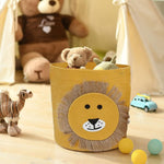 Cotton Lion Basket for Storage  (12"X12" , Yellow)