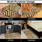 Kyoto Maze Bath Mat Bathroom (40x60 cm, Arabic-Coffee)