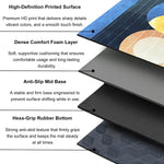 Rubber Doormat Anti Slip (Blue Moon Design ,35x58 cm)