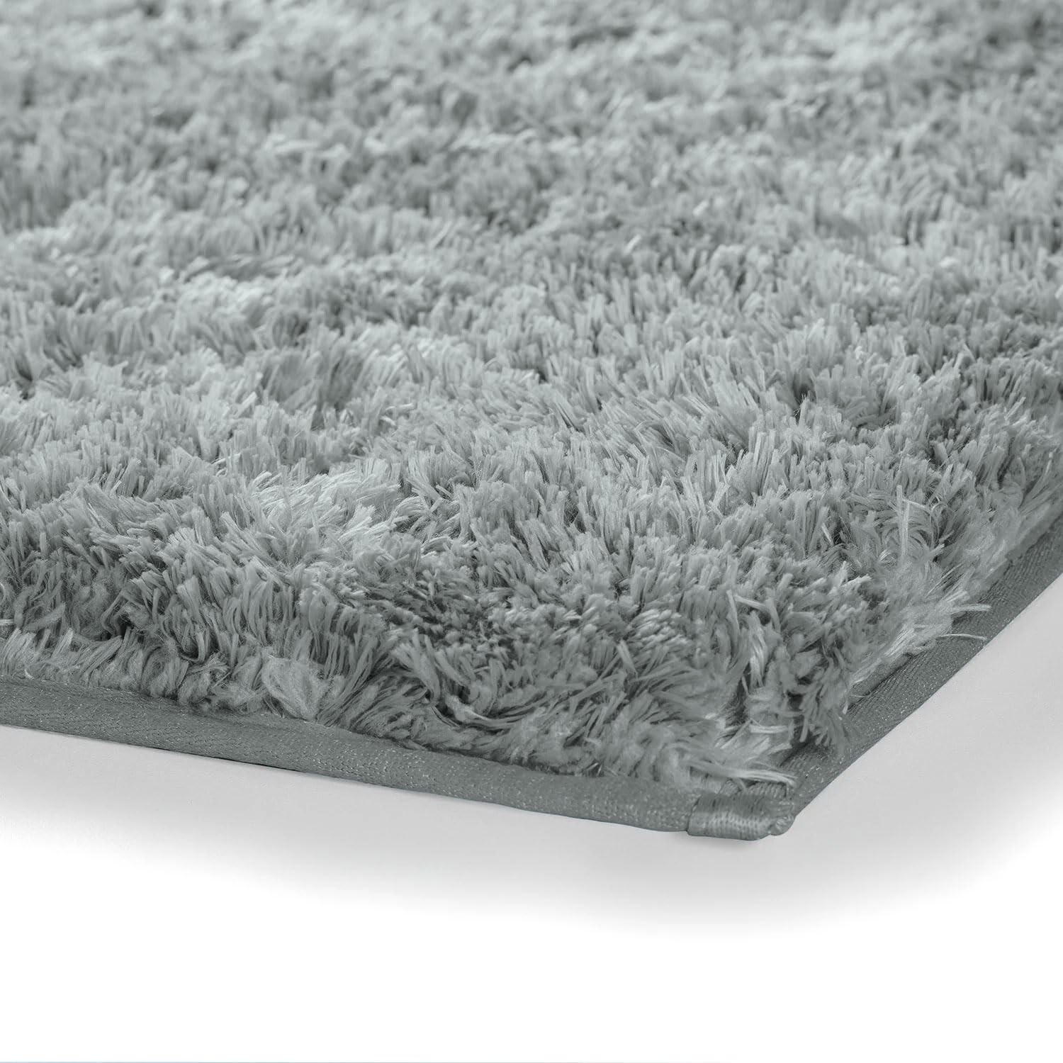 Vegas Microfiber Mats For Bathroom (45X75 Cm,Silver)