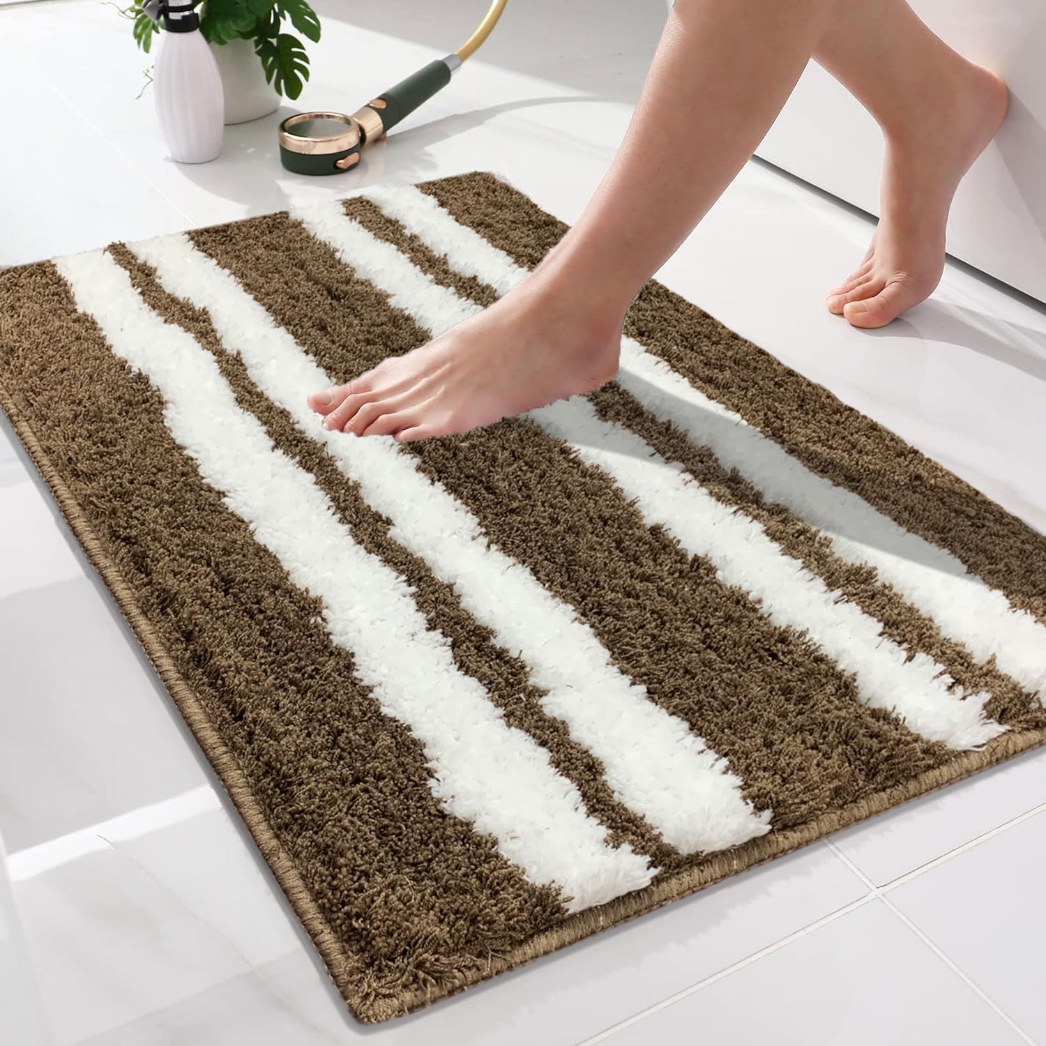 Florida Bath Mat 2000 GSM (38x58 cm, Brown)