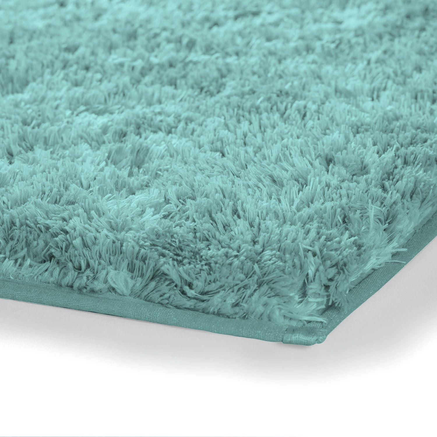 Vegas Microfiber Bath Mat (40x60 cm, Aqua) Pack of 1
