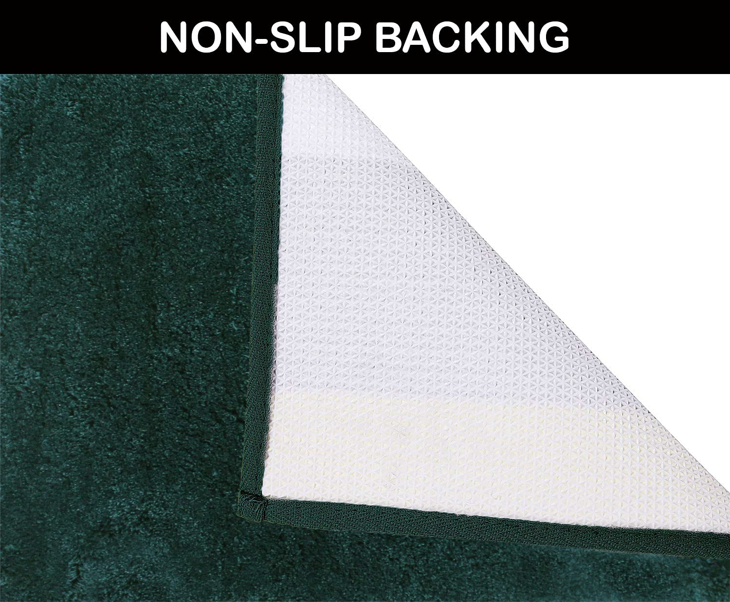 Sensuous Runner 2500 GSM Microfiber Anti Skid (Hunter Green, 2ft x 5ft)