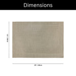 Dining Table Placemat Set of 2 (30x45 CM Golden )