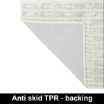 Rabbit Tail Fur Carpet (3x5 Feet, Cream)