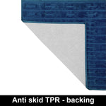 Rabbit Tail Fur Floor Runner  (2x5 Feet, Blue)