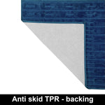 Rabbit Tail Fur Carpet (4x6 Feet, Blue)