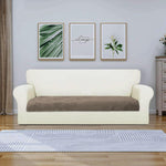 Rabbit Fur Sofa Cover 3 Seater (Taupe, 68x183 cm)