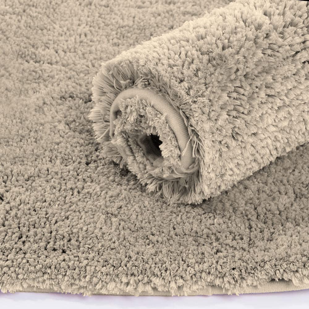 Vegas Microfiber Bath Mat (40x60 cm, Beige) Pack of 2