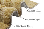 Bathmat 2500 GSM Microfiber Pack of 2 (Beige, 40cm x 60cm)