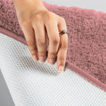 Polyester Contour Bath Mat Set (Fuscia, 45x 75 cm & 40x45)