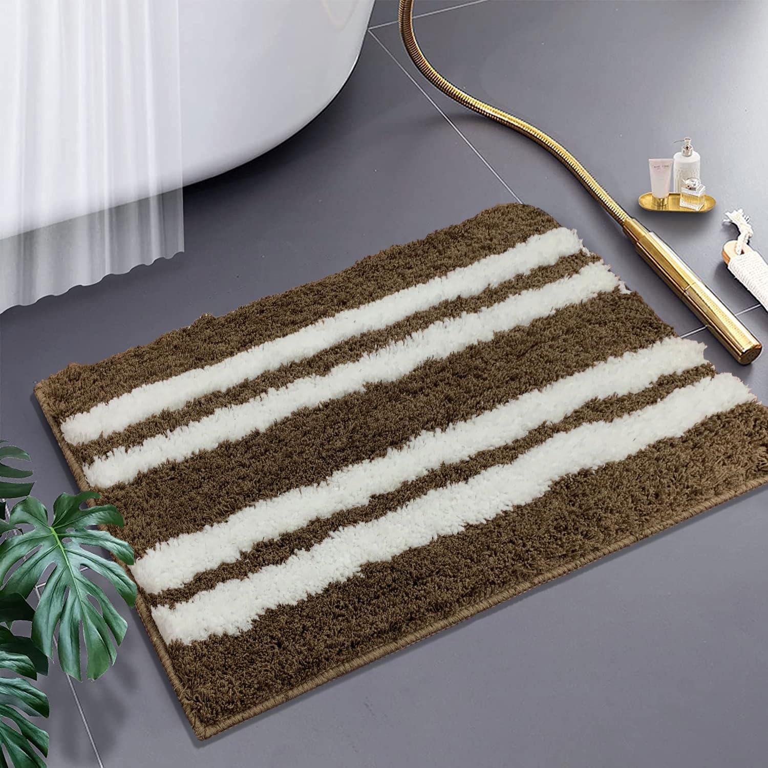 Florida Bath Mat 2000 GSM (38x58 cm, Brown)
