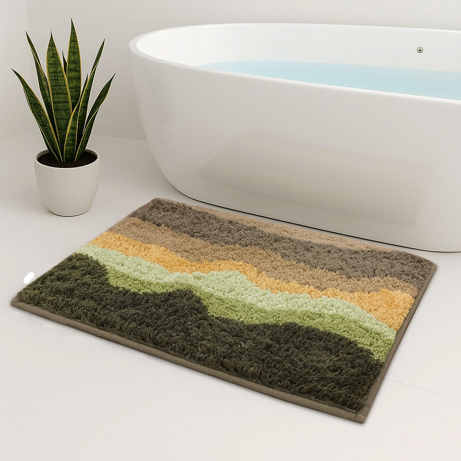 Canada Bath Mat Waves (40x60 cm, Taupe)