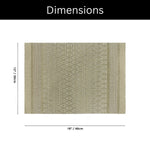 Placemat for Dining Table Set of 6(30x45 CM Gold)