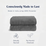 Bamboo Micro Bath Towel – 400 GSM Set pf 2( 70x140 cm , Grey)