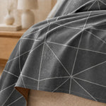 Double Bedsheet with 2 Pillow Covers Premium 240 TC 100% Cotton Feel ( King Size Grey Color 108x108 inch )