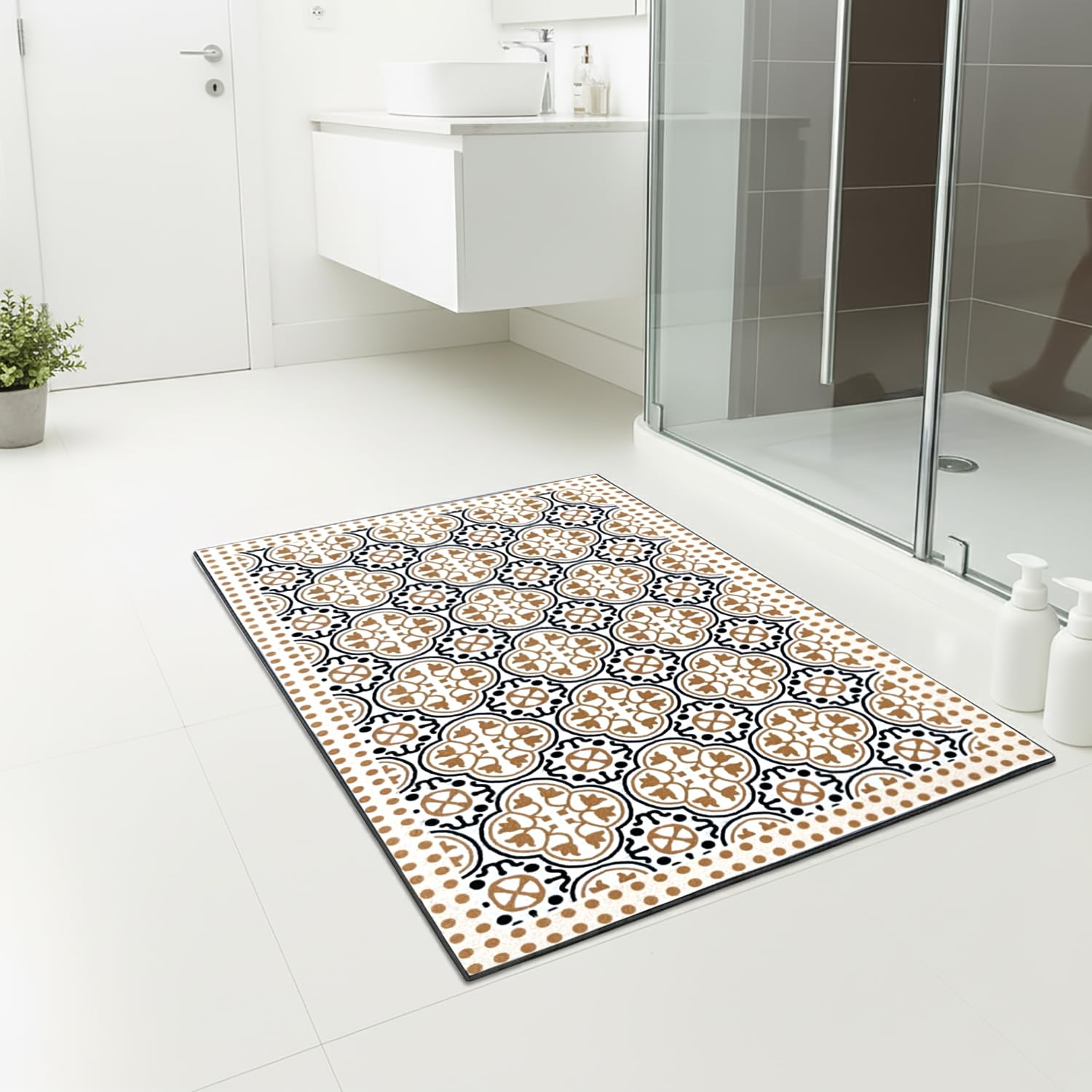 Rubber Doormat Anti Slip (Retro Design ,35x58 cm)