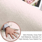 Rabbit Fur Super Soft Carpet (Skin, 4x6 Feet)