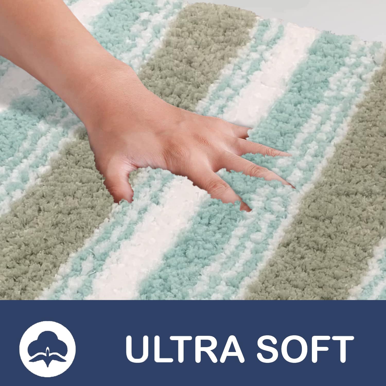 Capetown Bath Mat for Bathroom (Lime, 40x60 cm)