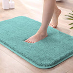 Vegas Microfiber Bath Mat (40x60 cm, Aqua) Pack of 1