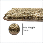 Hawai Contour Bath Mat  Set of 2 (Coffee, 40x60 cm & 40x45)