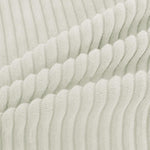 Corduroy Cushion Cover Super Soft (16x16 Inch, Cream)
