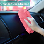 Cleaning Cloths, All-Purpose for House Pack of 10 (12in x 12in, Pink)