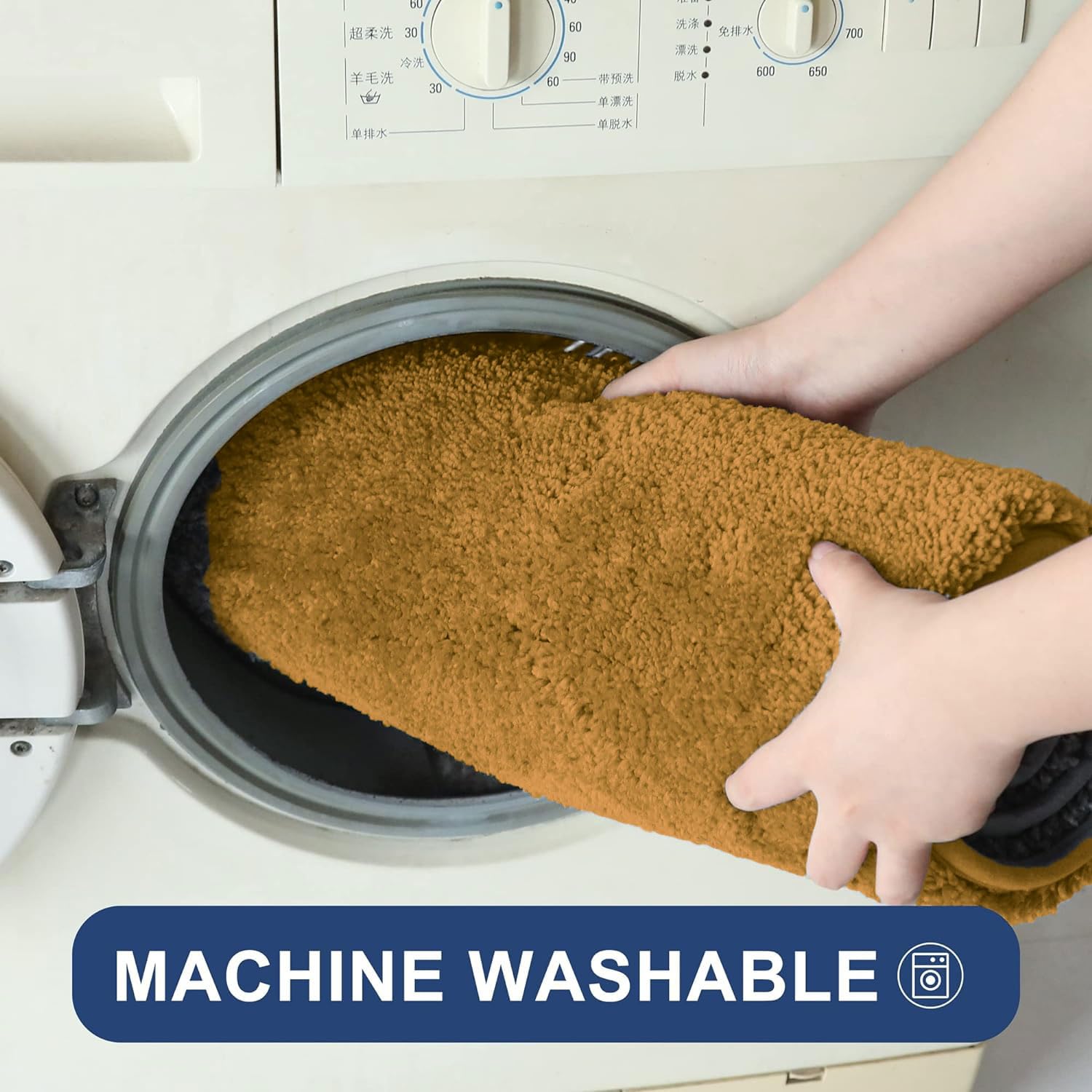 Newman Microfiber Bathmat 2500 GSM (45X75 Cm,Gold)