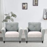 Rabbit Fur Sofa Cover Pack of 2 (61x66 cm, White)