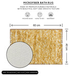 Hawaii Bath Mat Super Soft (Gold, 40cm x 60cm)