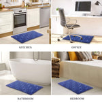 PVC Door Mat for Home Entrance Indoor & Outdoor(40x60 cm - Blue)