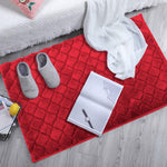 Austria Bath Mat Rabbit Fur 1000 GSM (45 x 75 Cm, Maroon)