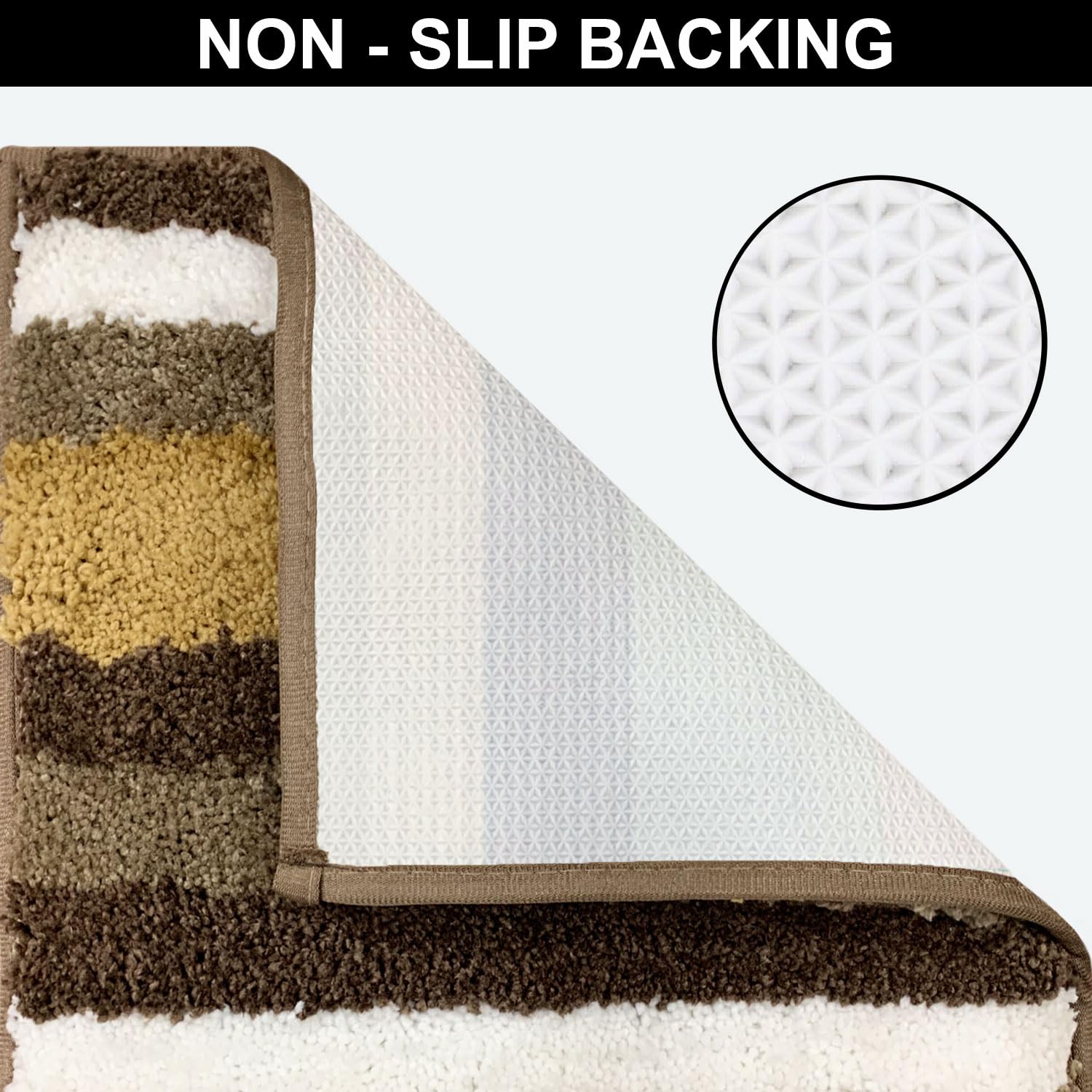 Italia Combo Bath Mat  (40x60 cm, Anti Gold) Pack of 2