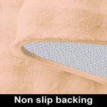 Bubble Rabbit Fur Carpet for Livingroom (3x5 Feet, Peach)