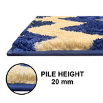 Macau Stripe Bath Mat (40x60 cm,Blue)