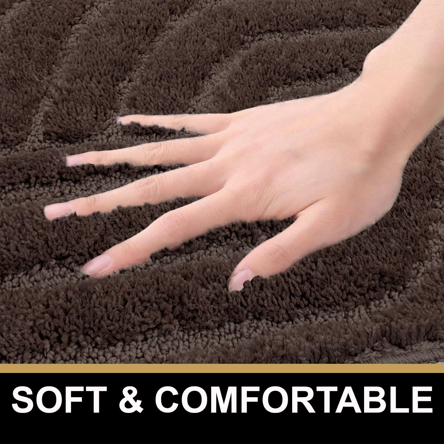 Scotland Maze Cut Bath Mat (38x58 cm, Chocolate)