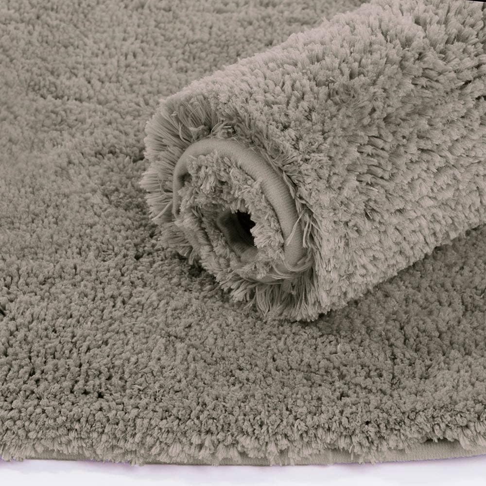 Vegas Microfiber Bath Mat (40x60 cm, Taupe) Pack of 1