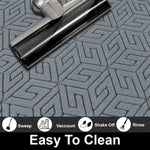Rubber Coir Door Mat Anti Slip (Silver, 45cm x 75cm)