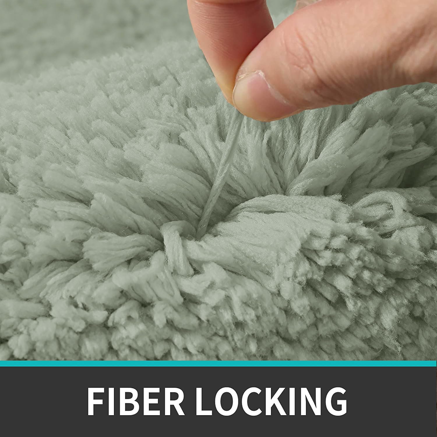 Vegas Microfiber Runner For Bedroom (2X5 Ft,Pastel Green)