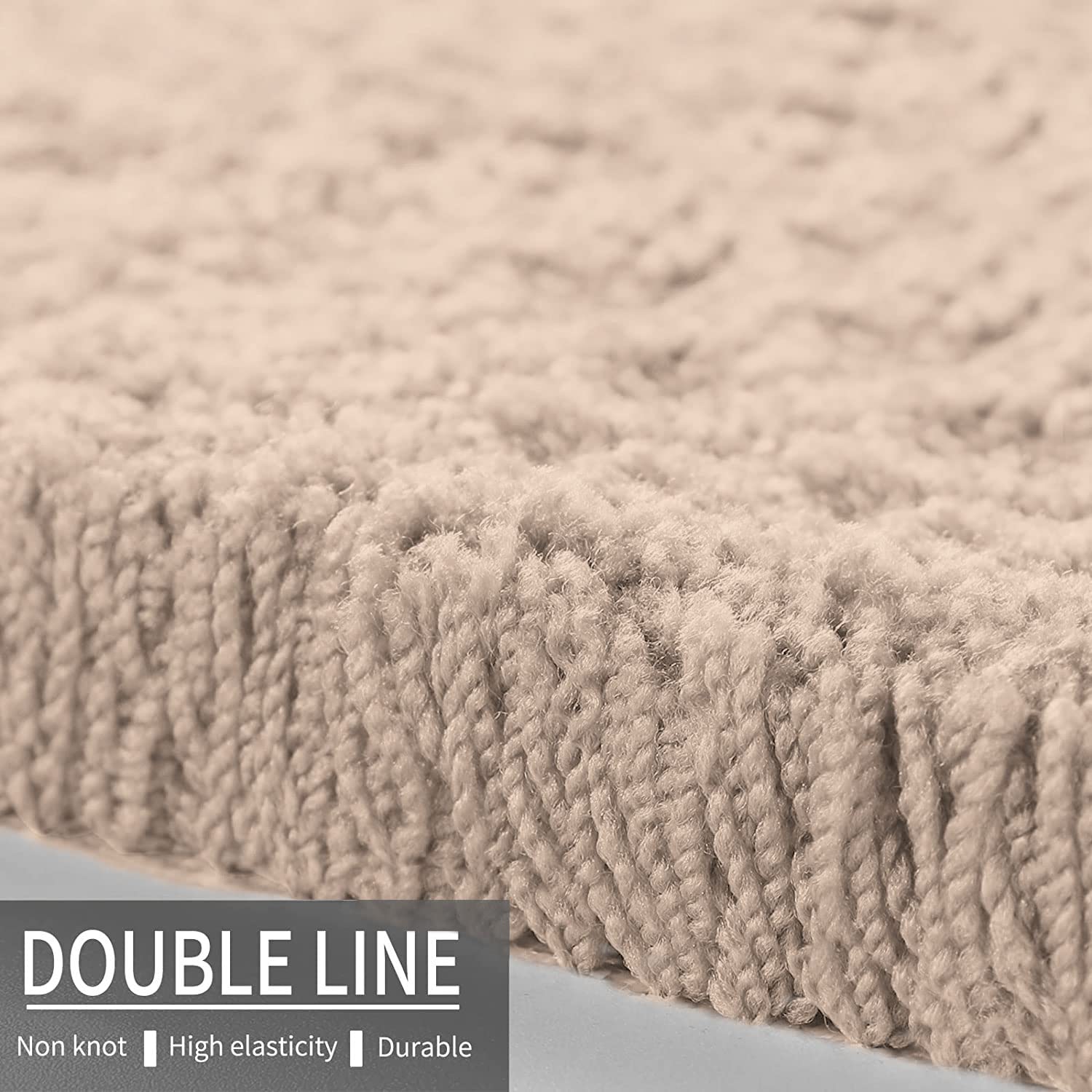 Sensuous Runner 2500 GSM Microfiber Anti Skid (Taupe, 2ft x 5ft)