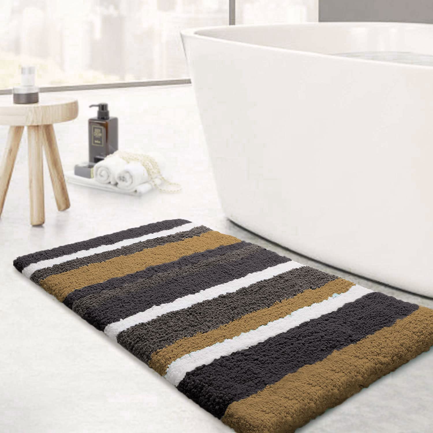 Premium Bathmat Microfiber 2500 GSM (40x60cm, Gold)