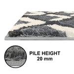 Macau Square Bath Mat (40x60 cm,Grey)