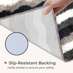 Birmingham Bathmat for Bathroom Pack of 2 (38x58 cm Grey)