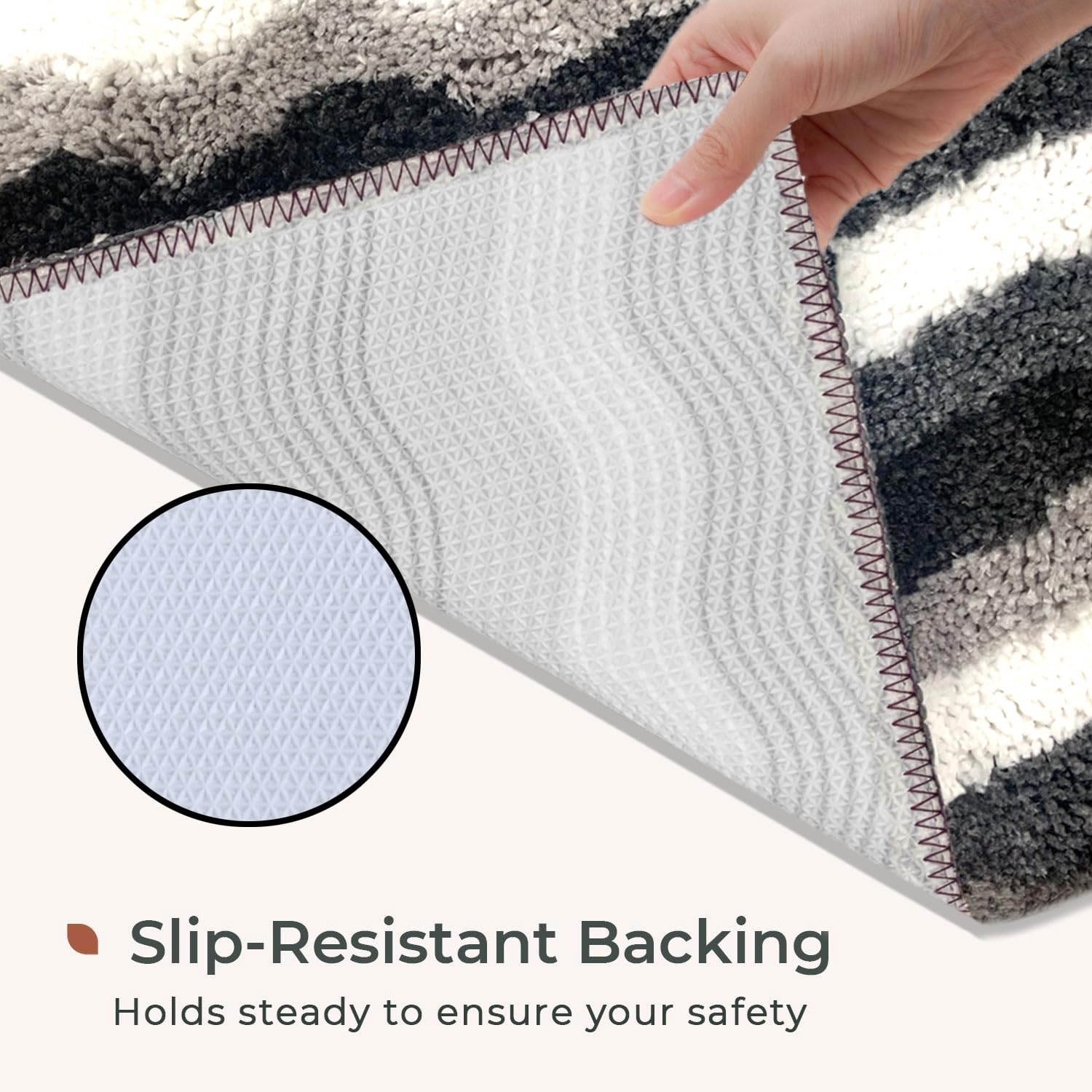 Birmingham Bathmat for Bathroom Pack of 2 (38x58 cm Grey)