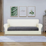 Rabbit Fur Sofa Cover 3 Seater (Grey, 68x183 cm)