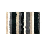 Italia Striped Bath Mat Super Soft (Grey, 45x75 cm)