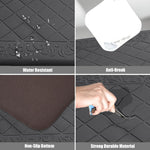 Jersey Diamond Anti-Fatigue  Kitchen Mat (45x75 cm,Black)
