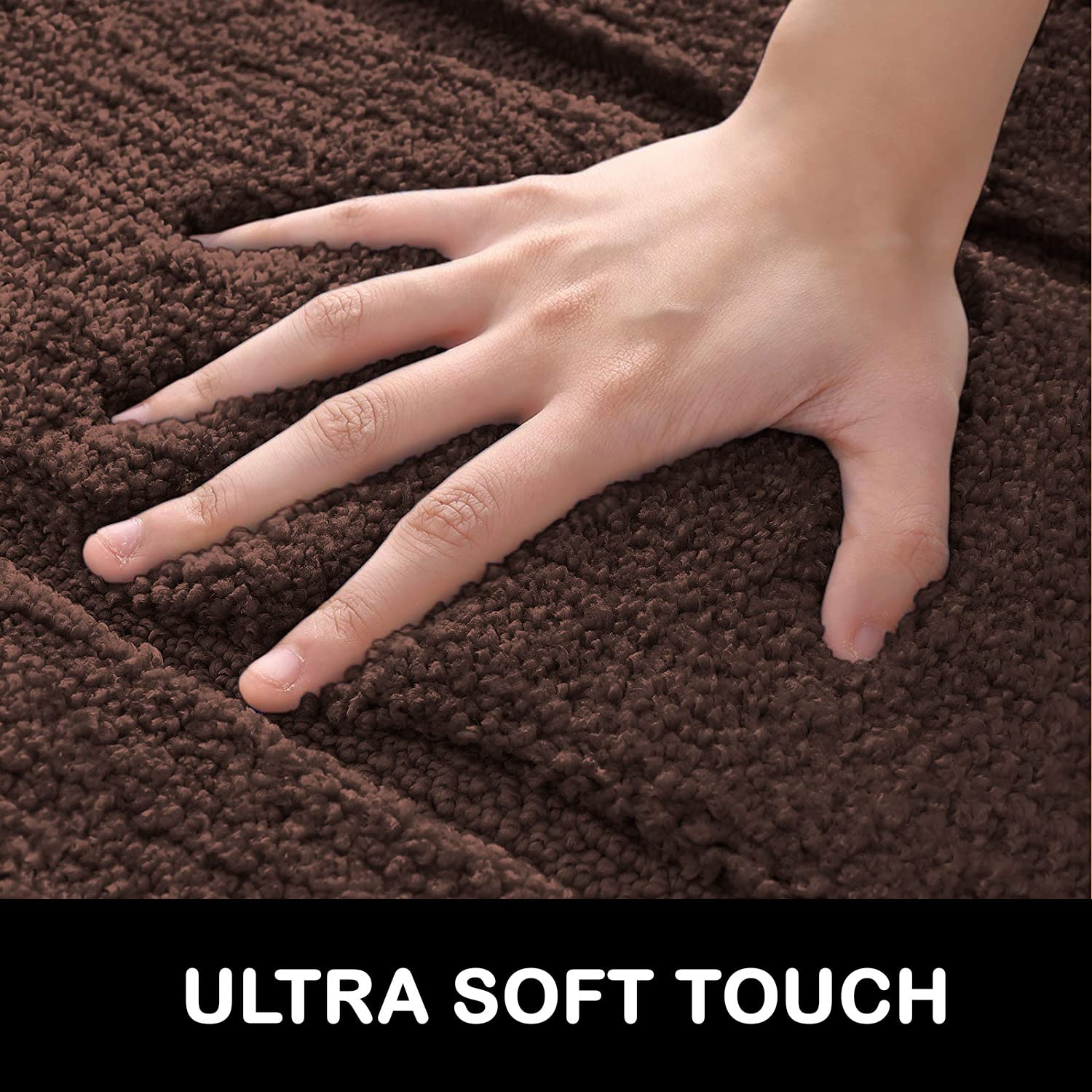 Bathmat 2500 GSM Microfiber (Coffee, 45cm x 75cm)