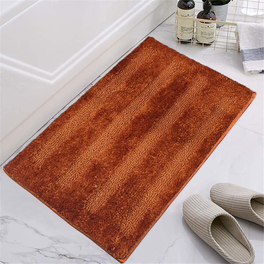 Classic Bath Mat 2500 GSM Microfiber (Rust, 40 cm x 60 cm)